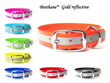 BioThane Halsband deluxe beta reflex 25 mm breit von Mystique®