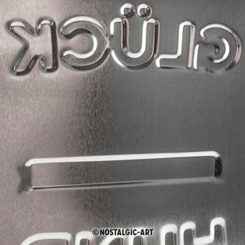 Blechschild "Glück anfassen" 20 x 30 - Kalender