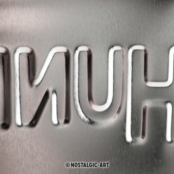 Blechschild "Was man von Hunden lernen kann" 20 x 30