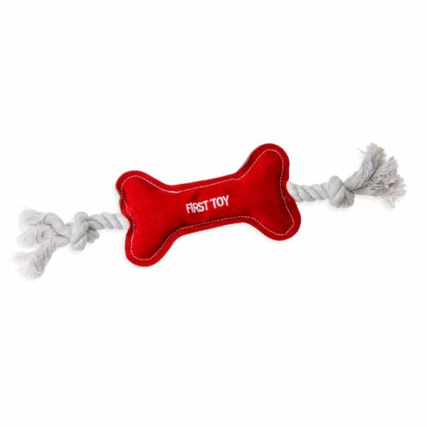 Hundespielzeug Lederknochen Spielknochen für Welpen